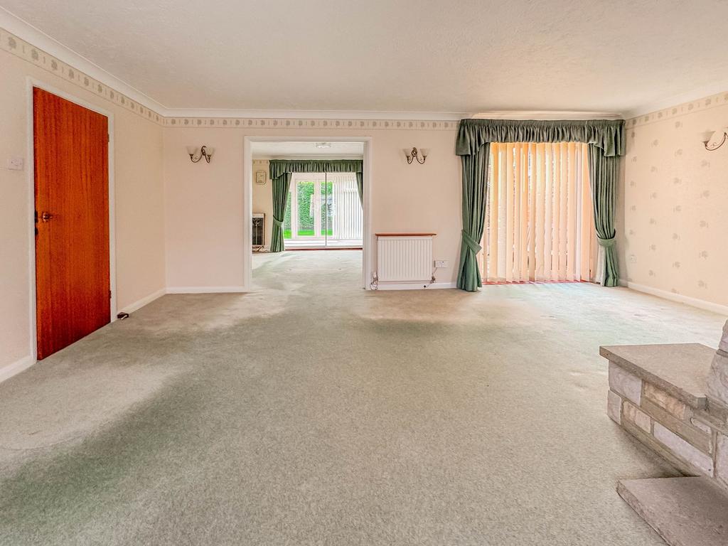 Lounge into dining room.