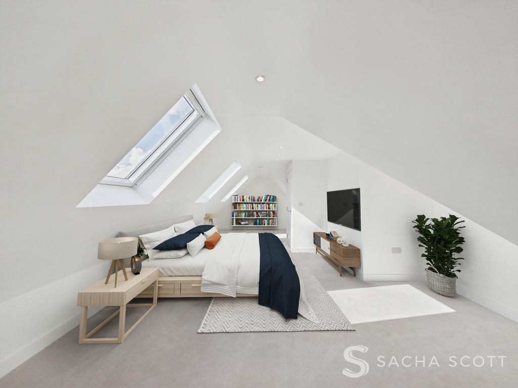 Loft Bedroom  - AI Generated – Illustrative Only
