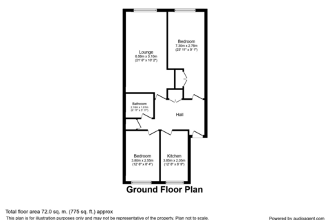 2 bedroom flat to rent, Great Ashby Way, Hertfordshire SG1