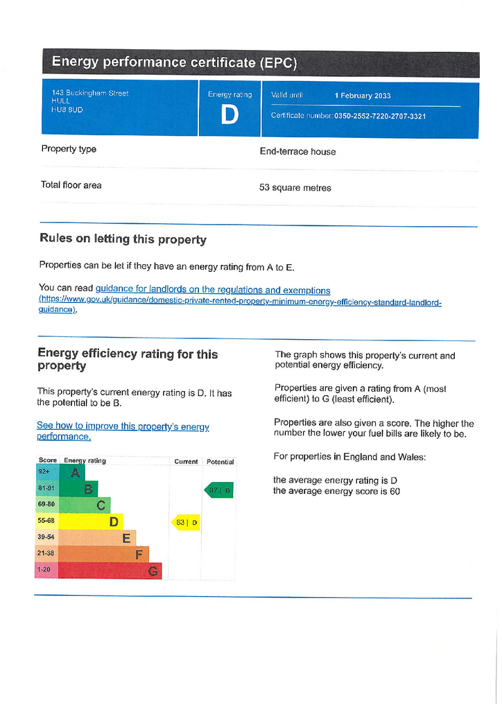 EPC Certificate