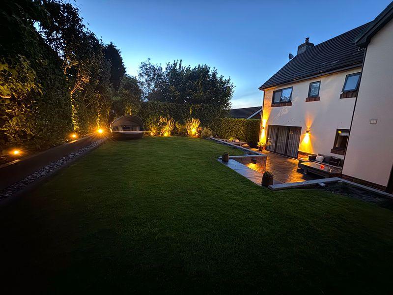 Rear Garden At Night