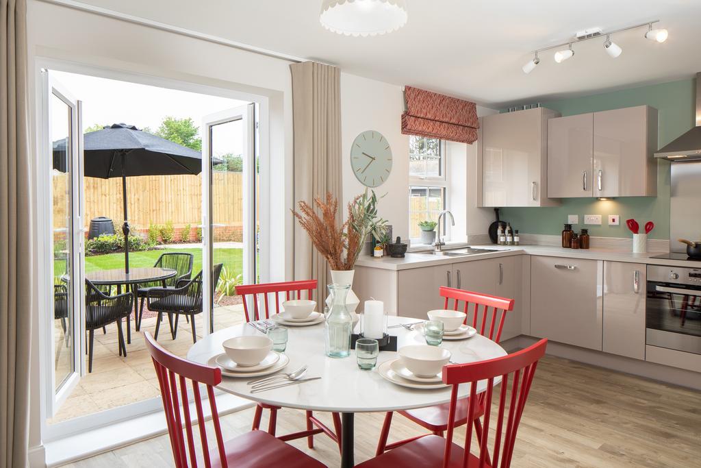 Kitchen and dining room in an Archford