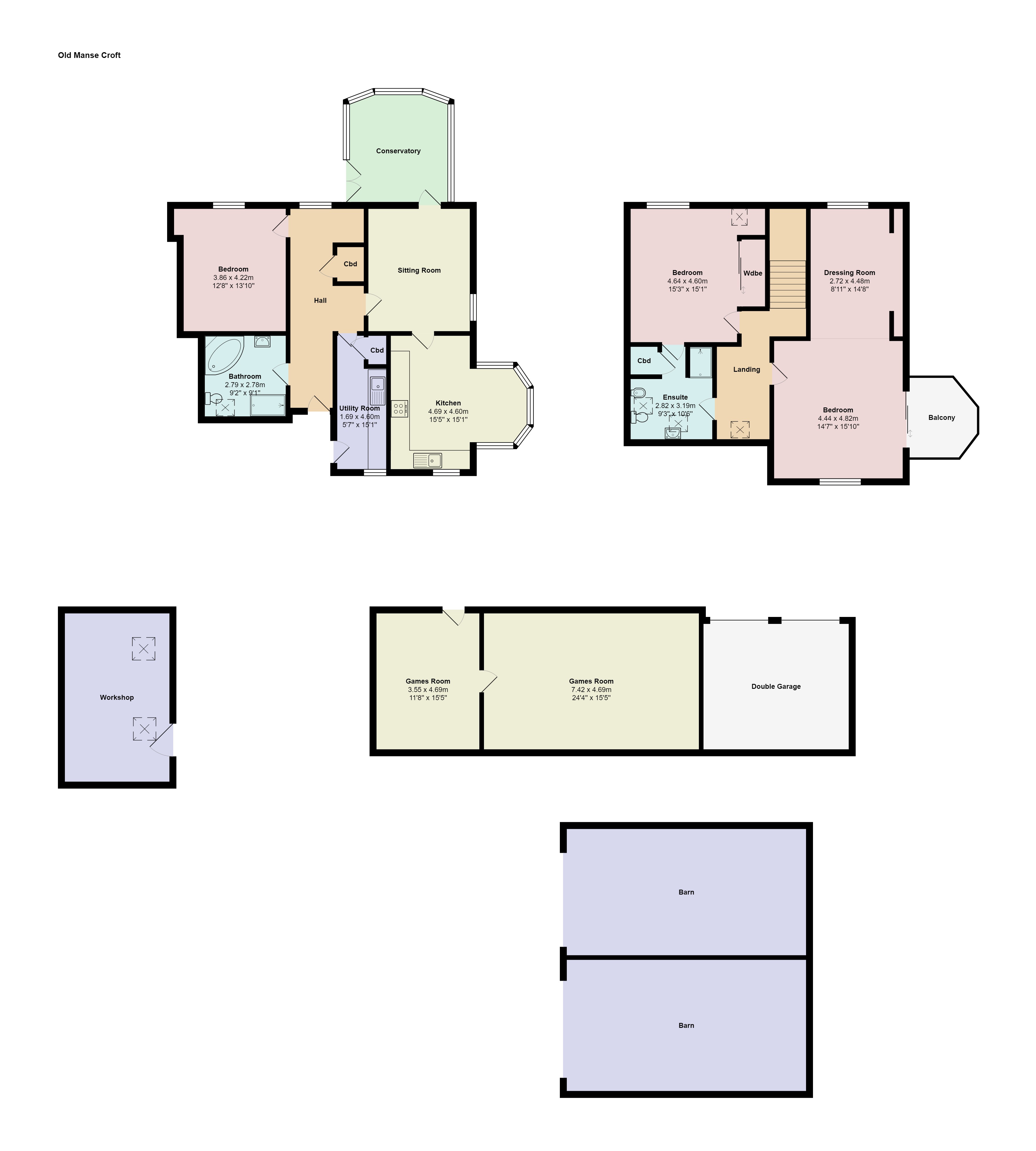 Drumoak AB31 3 bed property with land for sale £560,000