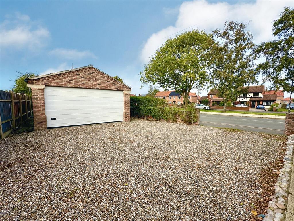 Driveway and garage