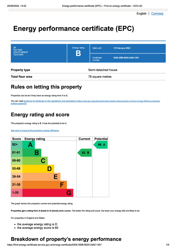 Energy Performance Certificate