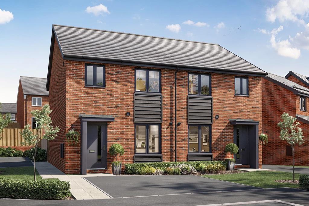 The Flatford Plot 180 at East... 3 bed semidetached house for sale
