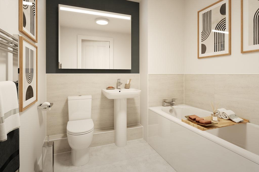 Bathroom in an apartment