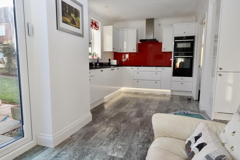 Kitchen with living/dining area