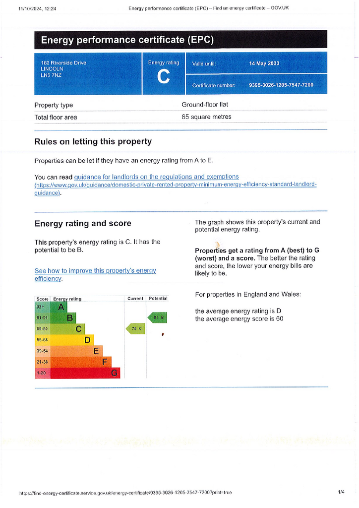 EPC Certificate