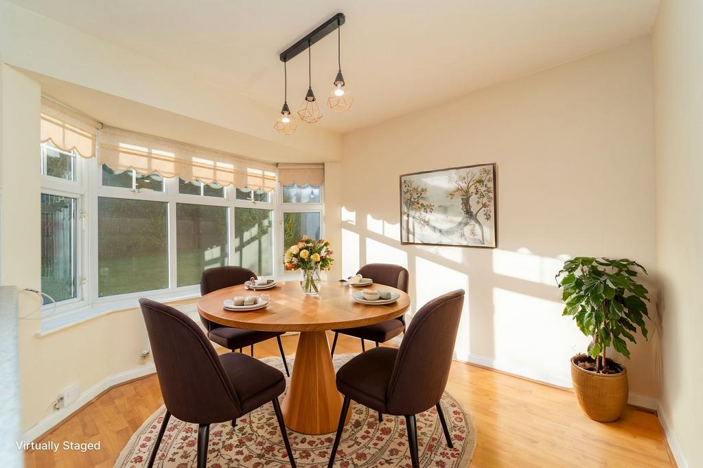 Virtually Staged Dining Area