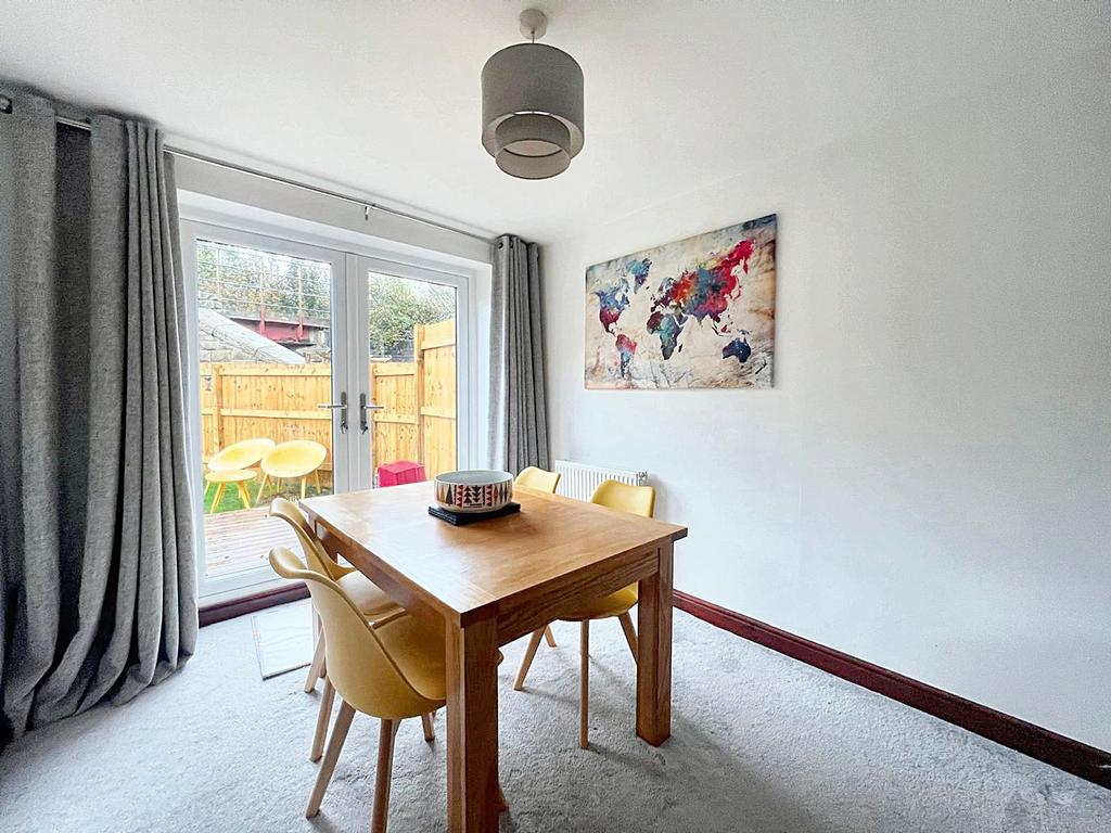 Open plan living dining room