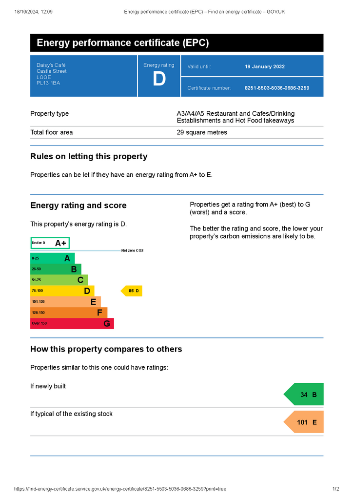 Energy performance certificate (EPC) – Find an ene