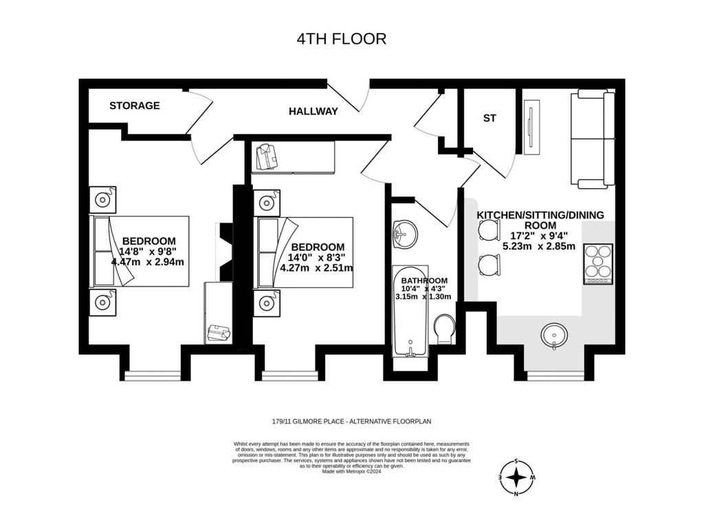 Two Bed Layout