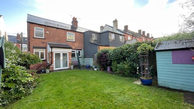 Private  enclosed rear garden with mature...