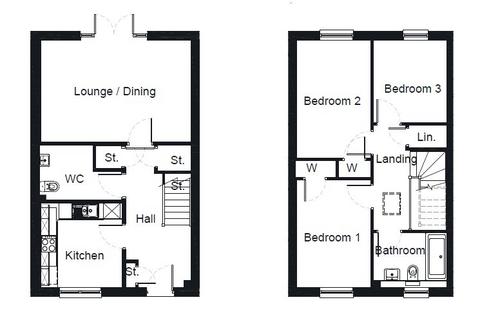 3 bedroom terraced house for sale, The Keir, Plot 10, West Woodlands, Perth, PH2