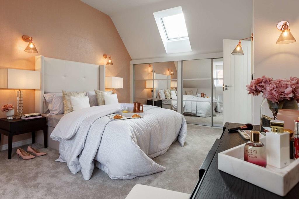 Enjoy complete privacy in the main bedroom on...