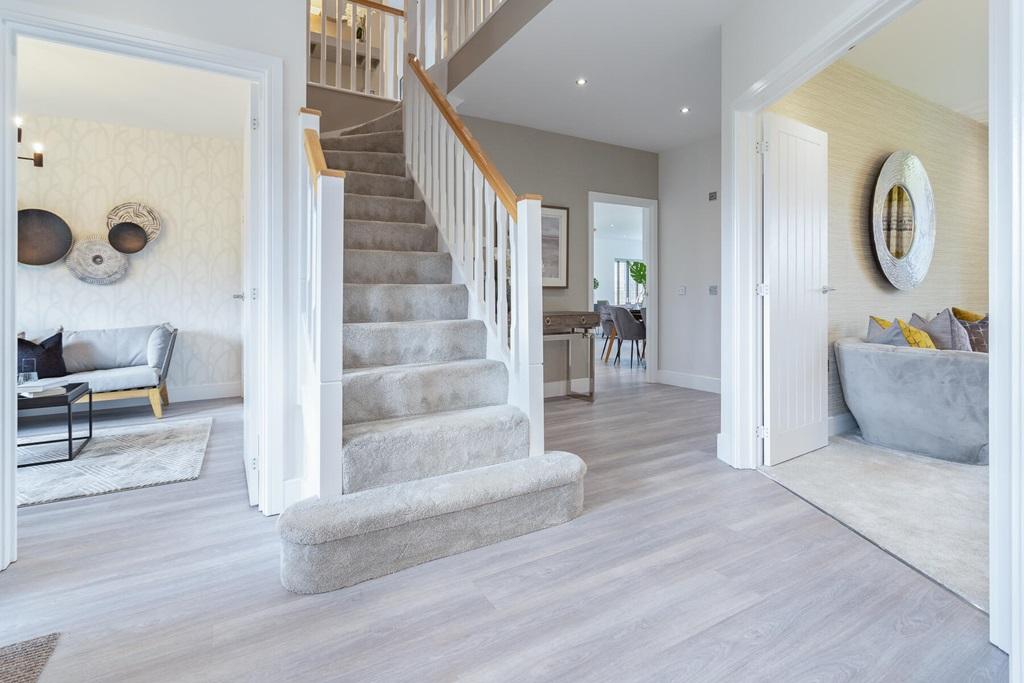 The Buchanan home has a bright hallway