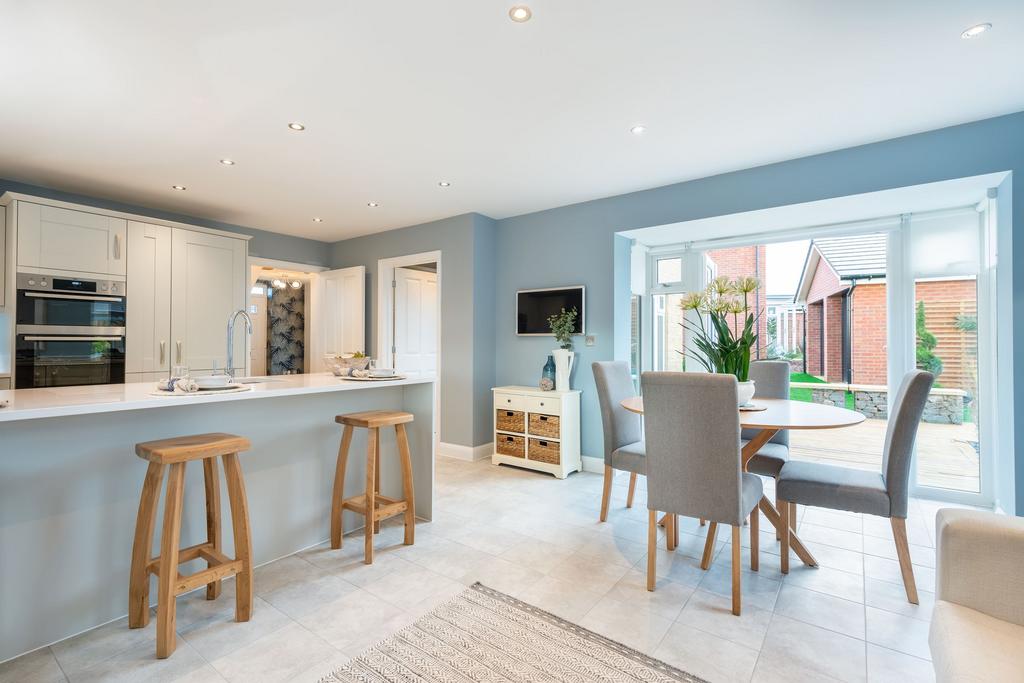 Moreton kitchen with dining area and French doors