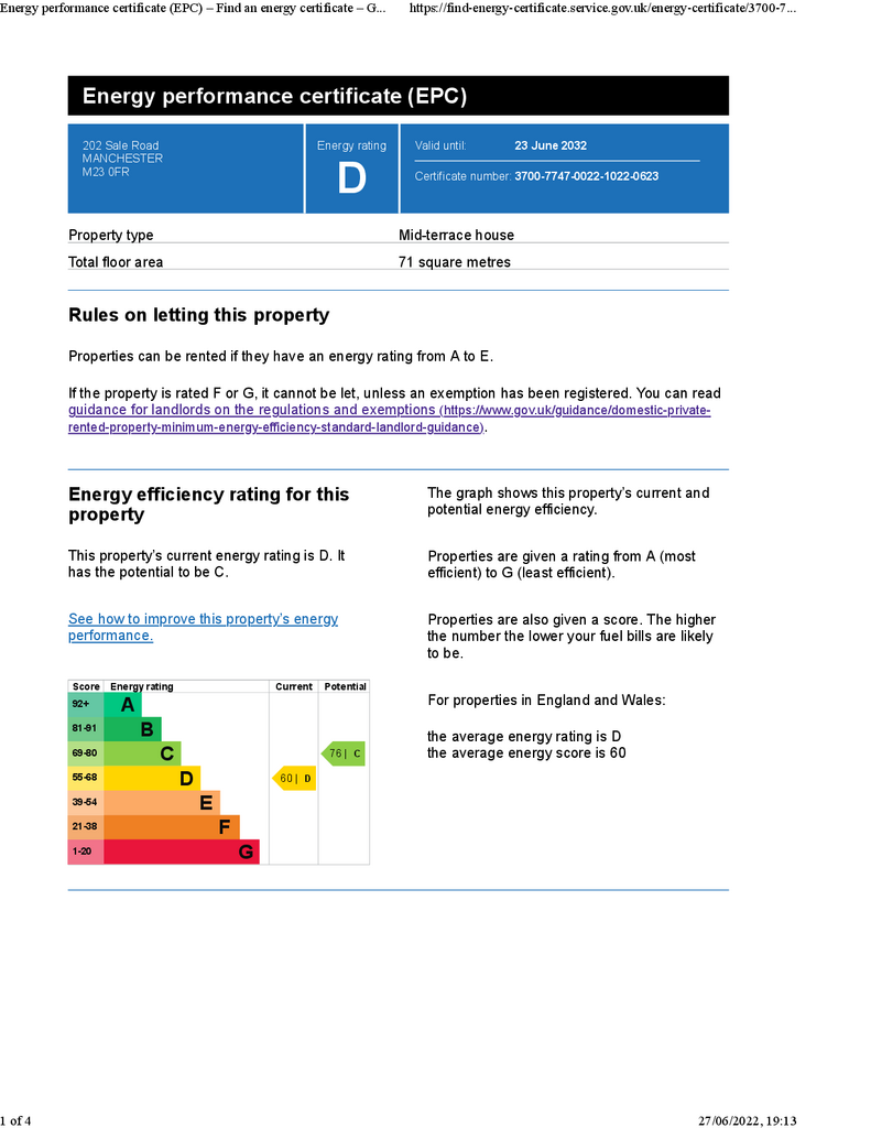 EPC Certificate