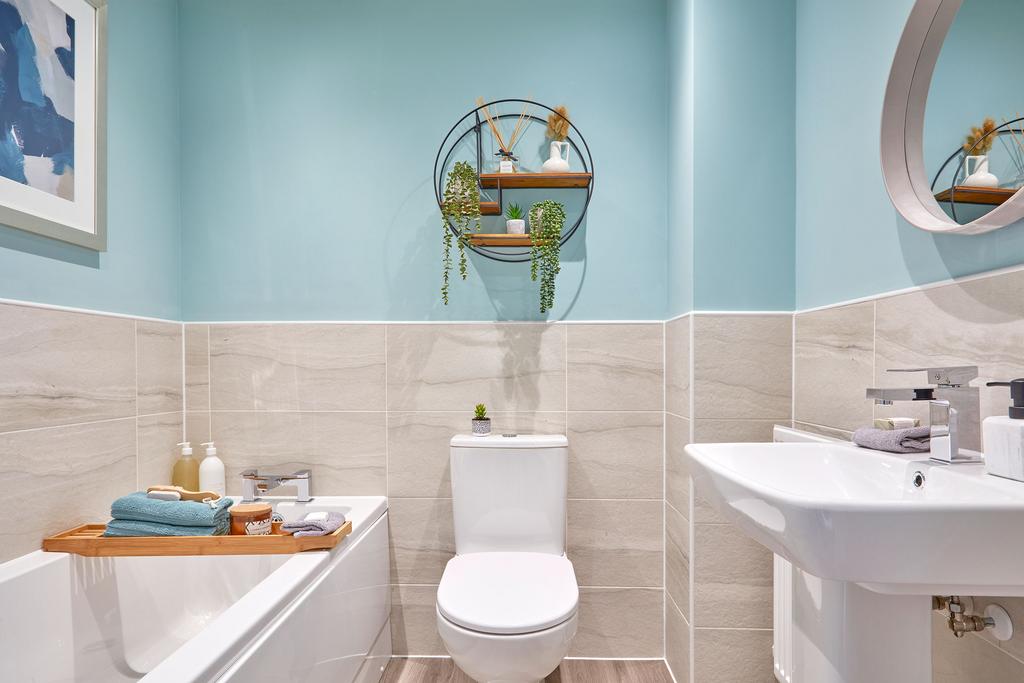 Family bathroom in the Ellerton 3 bedroom home