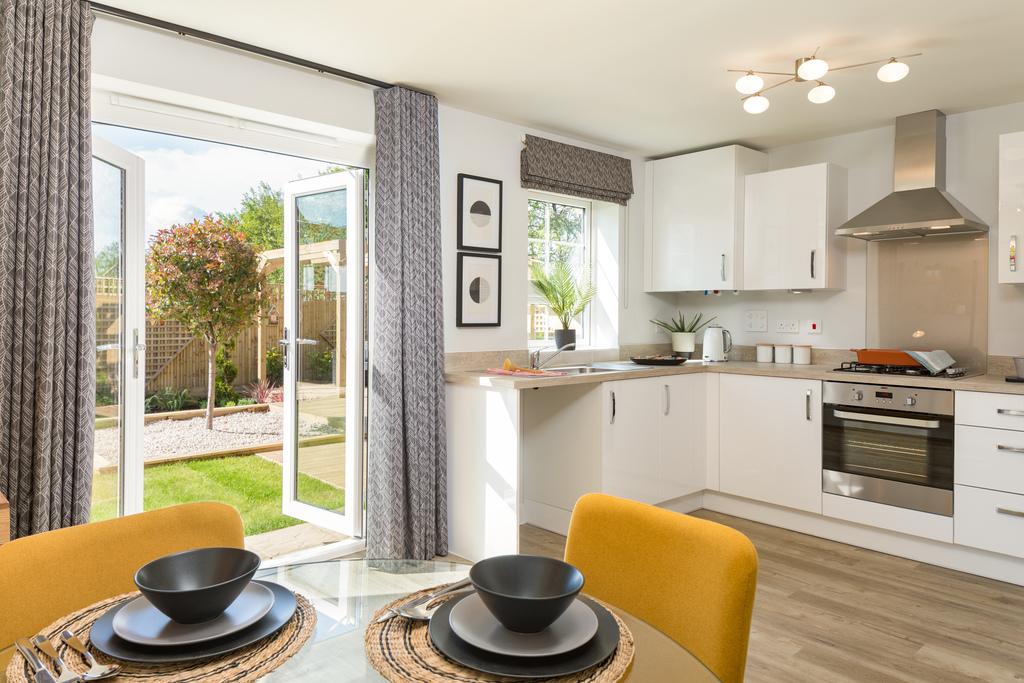 Open plan kitchen diner in the Ellerton 3 bed...