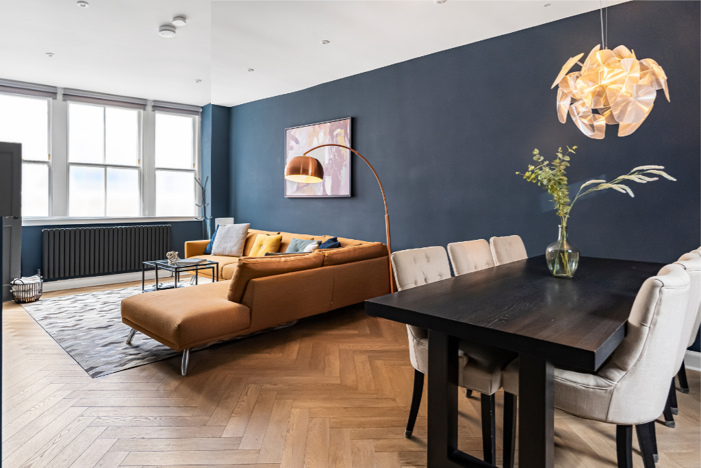 Open plan living room   Sunbury Mews