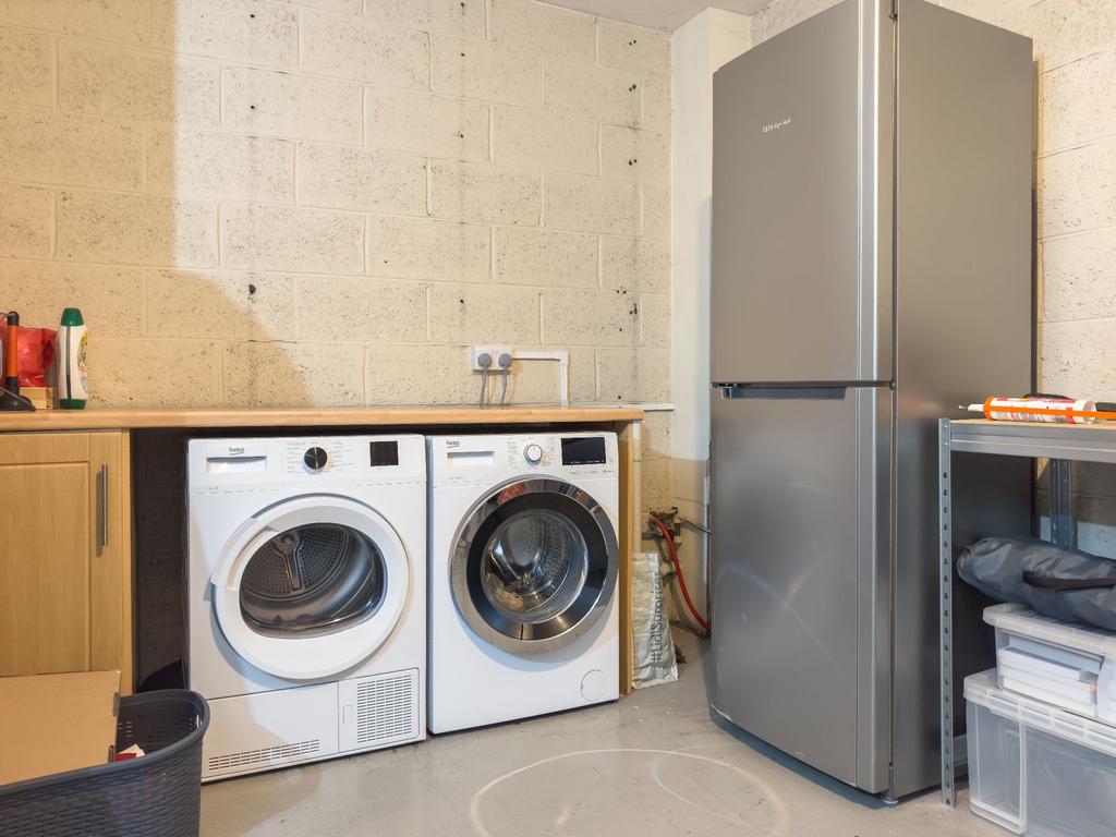 Utility area in the garage