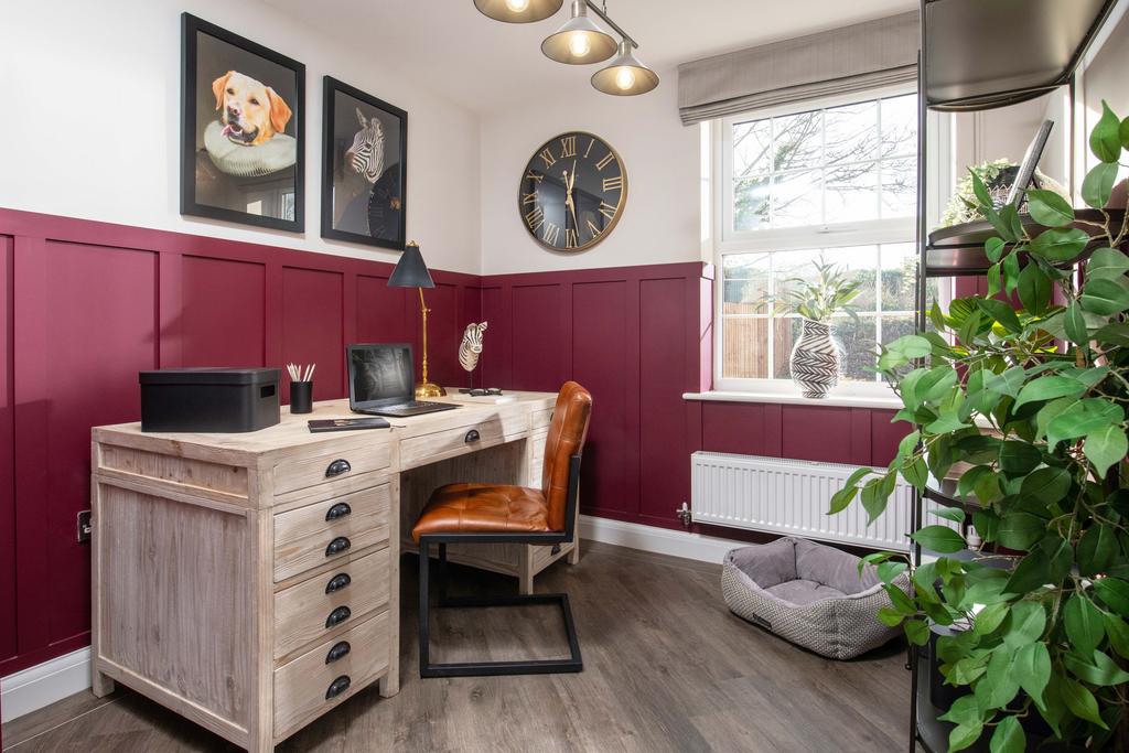 Burgundy Avondale study at Rose Place