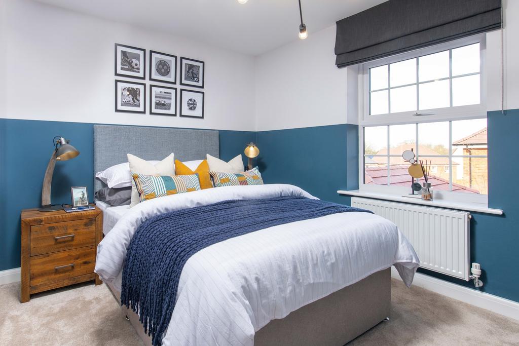 Avondale blue double bedroom