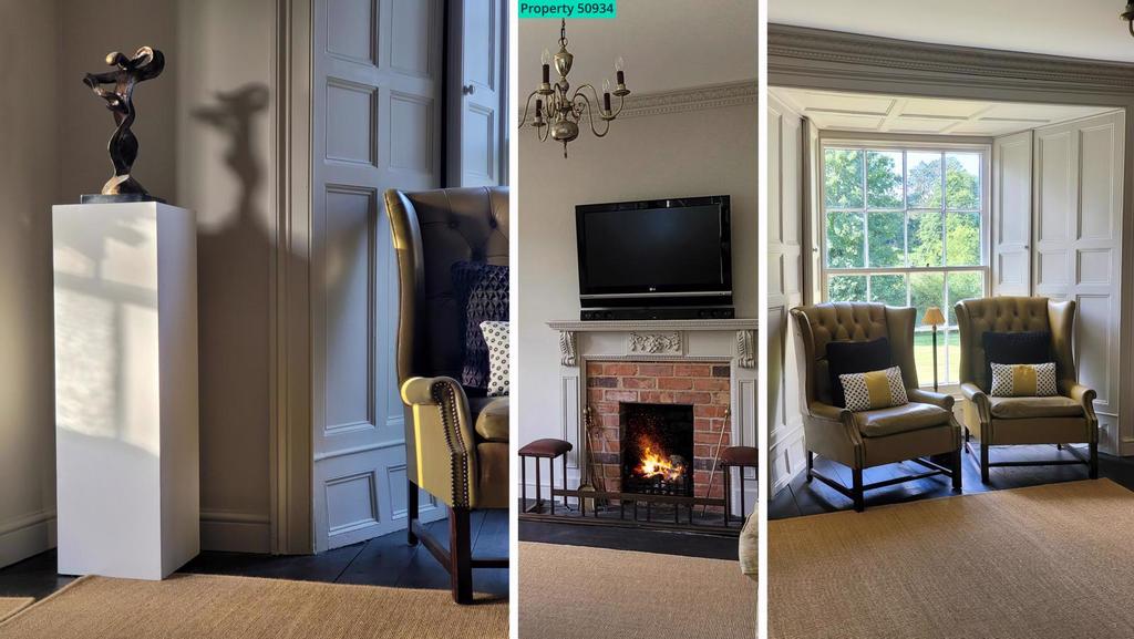 Original shutters and real fireplaces