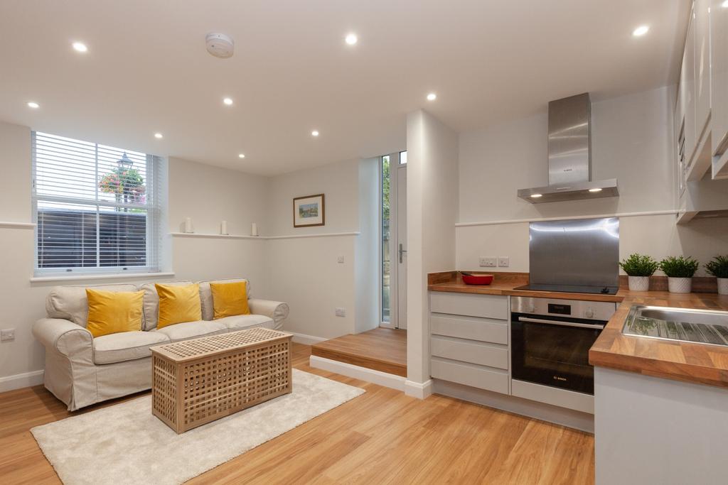 Open plan kitchen living area