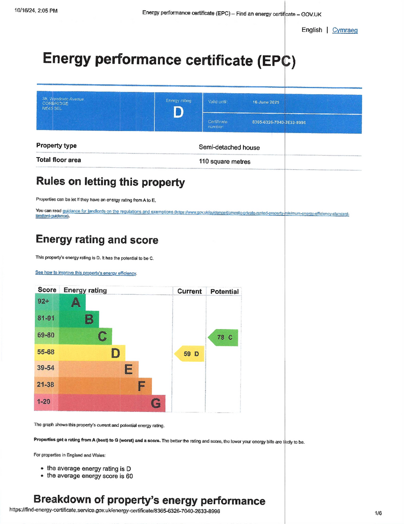 EPC Certificate