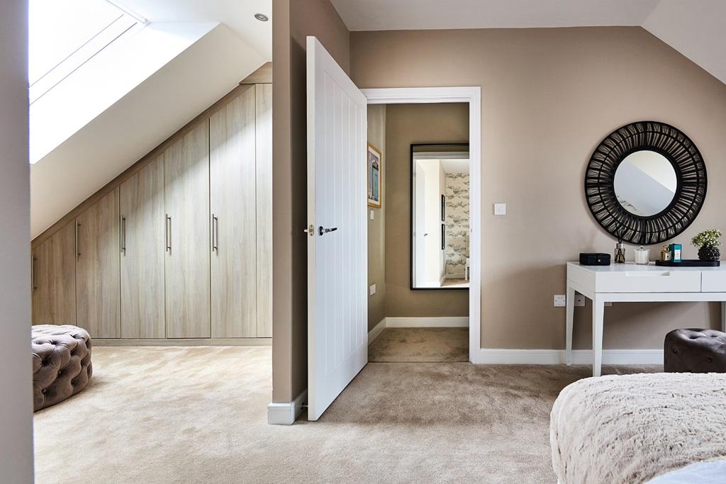 A styllish dressing area to the top floor suite