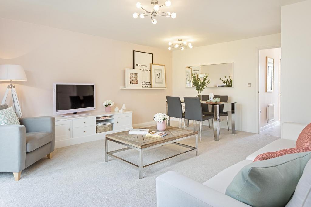 Lounge/dining area in the Wilford 2 bedroom home