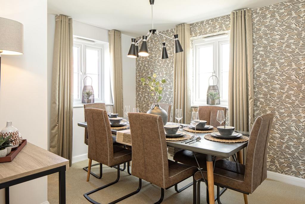 Dining room in the Alderney 4 bedroom home