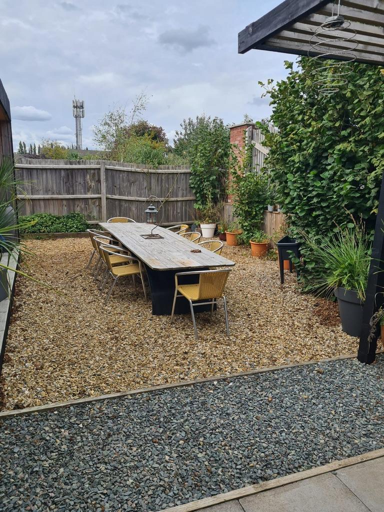 Outside dining area