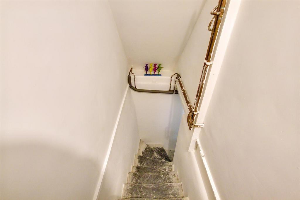 Steps to basement area