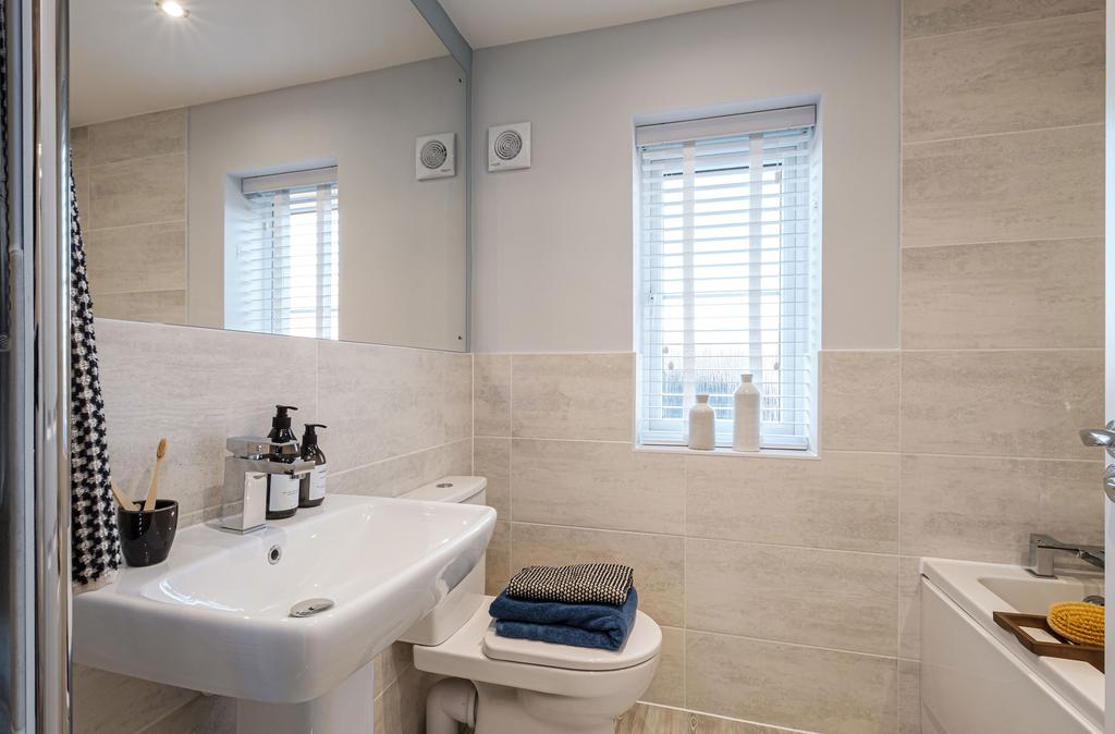 Interior view of the bathroom in our 4 bed...