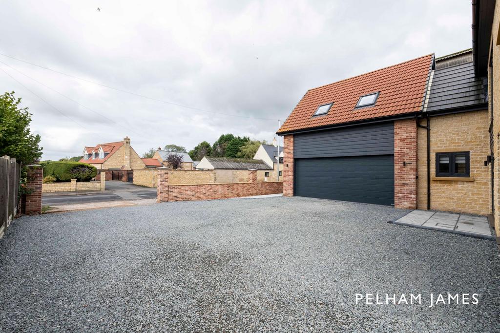 Garage and Driveway, 1 Greatford Road, Baston