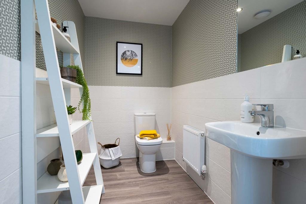 Spacious downstairs toilet