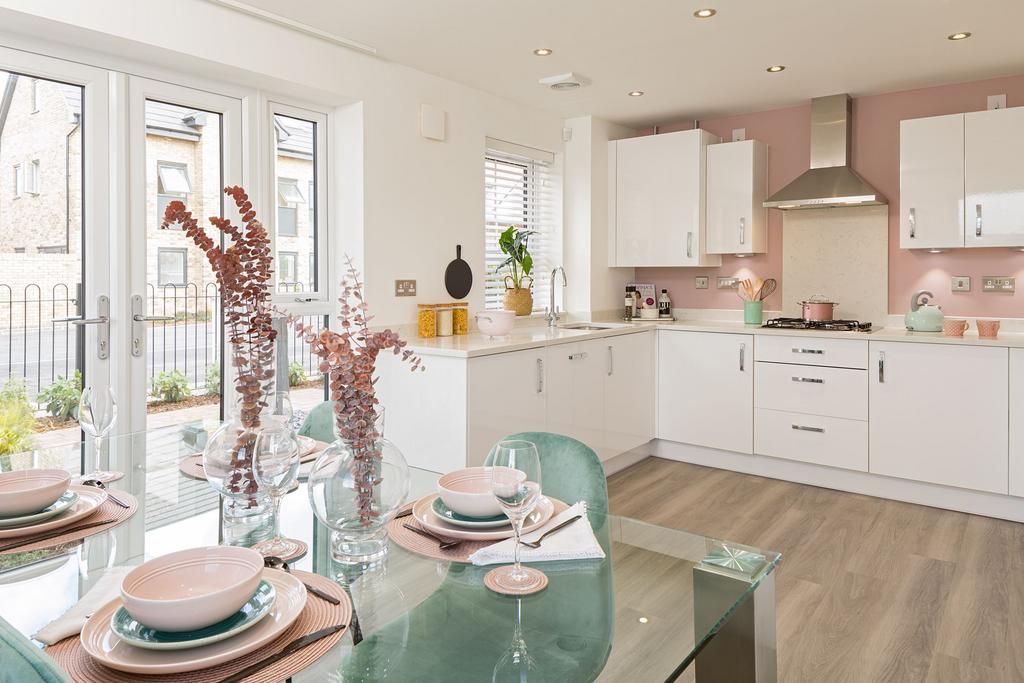 Open plan kitchen in the Hesketh 4 bedroom home