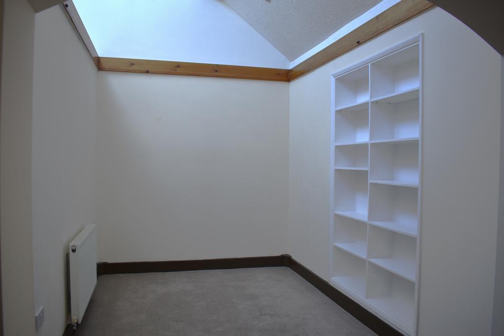 Dining room with large skylights