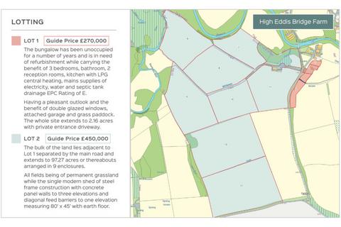 Farm land for sale, High Eddis Bridge Farm LOT 2, Consett DH8