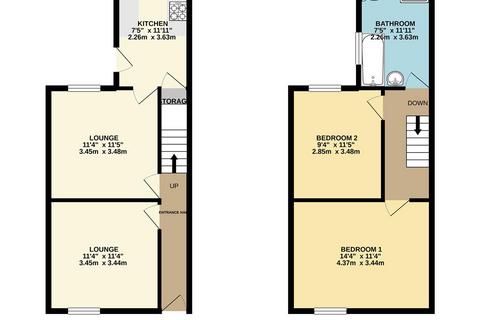 2 bedroom house to rent, Cromer Road, St Anns, NG3 3LF