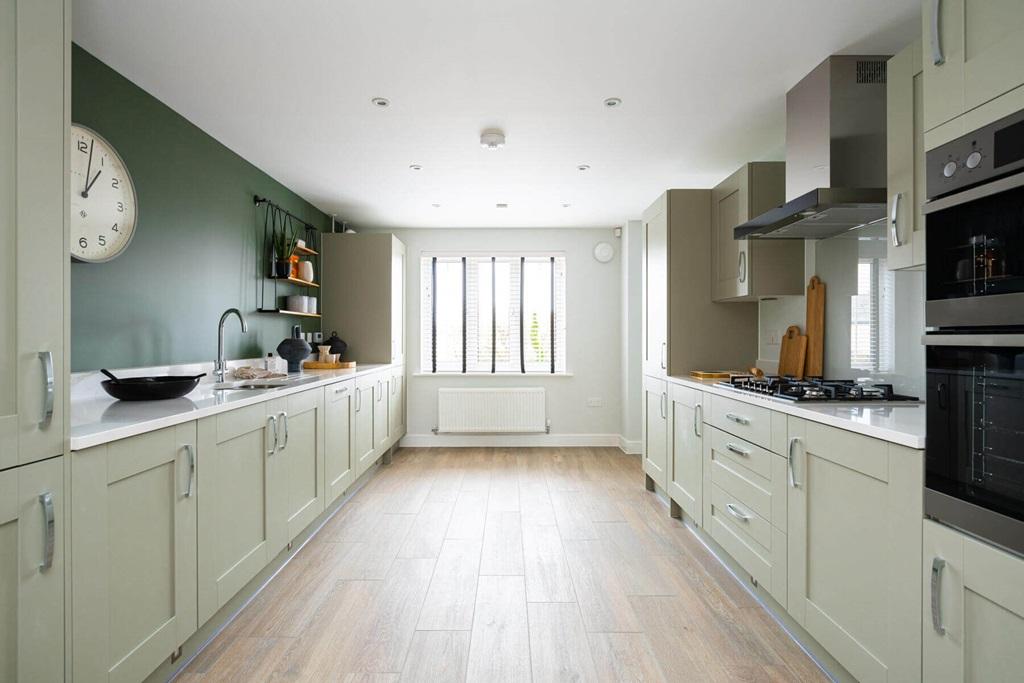 A brand new, modern kitchen is ready to go from...