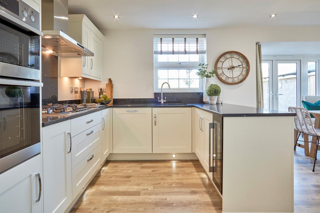 Open plan kitchen in the Hollinwood 4 bedroom home