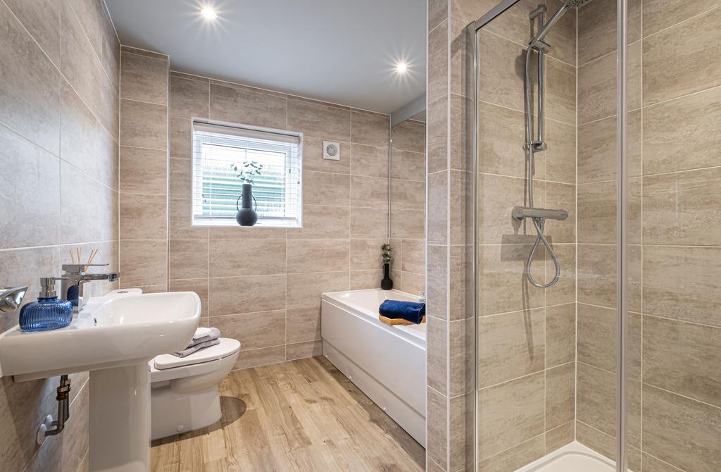 Interior view of the bathroom in our 4 bed...