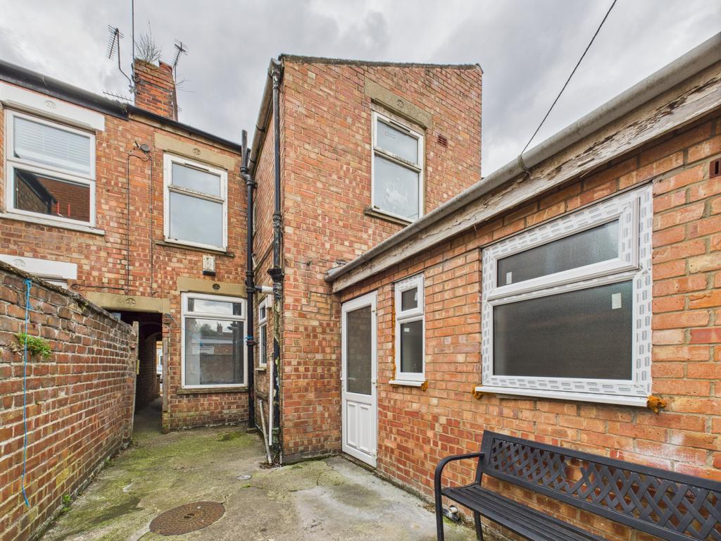 Rear of property
