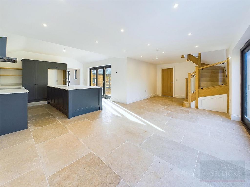 Open plan living dining kitchen