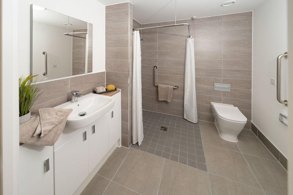 Knox Court - Typical 2 Bed Apartment Shower Room